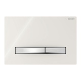 Cutout image of Geberit Sigma50 Square Sand Grey Glass Dual Flush Plate